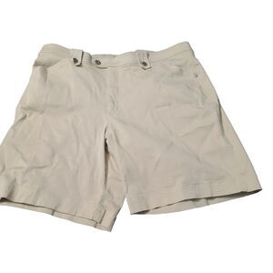 Lee Platinum Label Womens Shorts Khaki Shorts Size16 M Cotton Blend Premium Fit